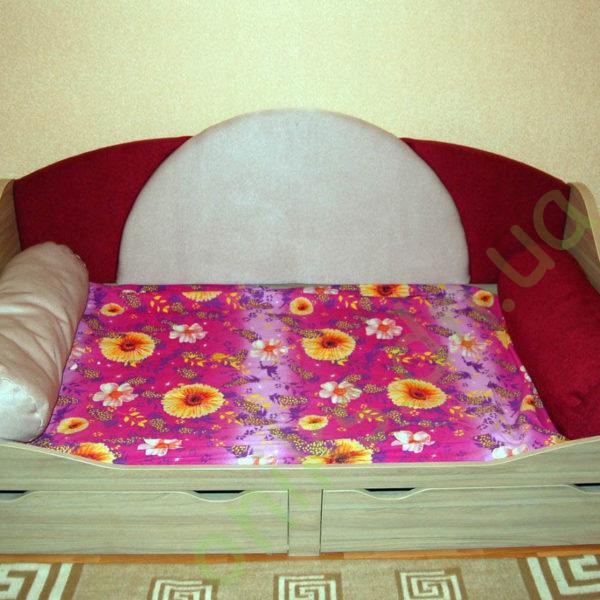 Купить односпальную кровать с мягкой спинкой в Донецке