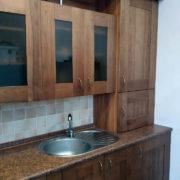 Купить встроенную угловую кухню с отдельным модулем под посудомоечную машину в Донецке