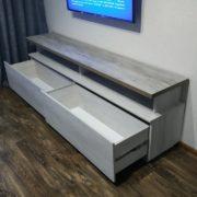 Купить тумбу ТВ с двумя ящиками и открытой нишей в Донецке