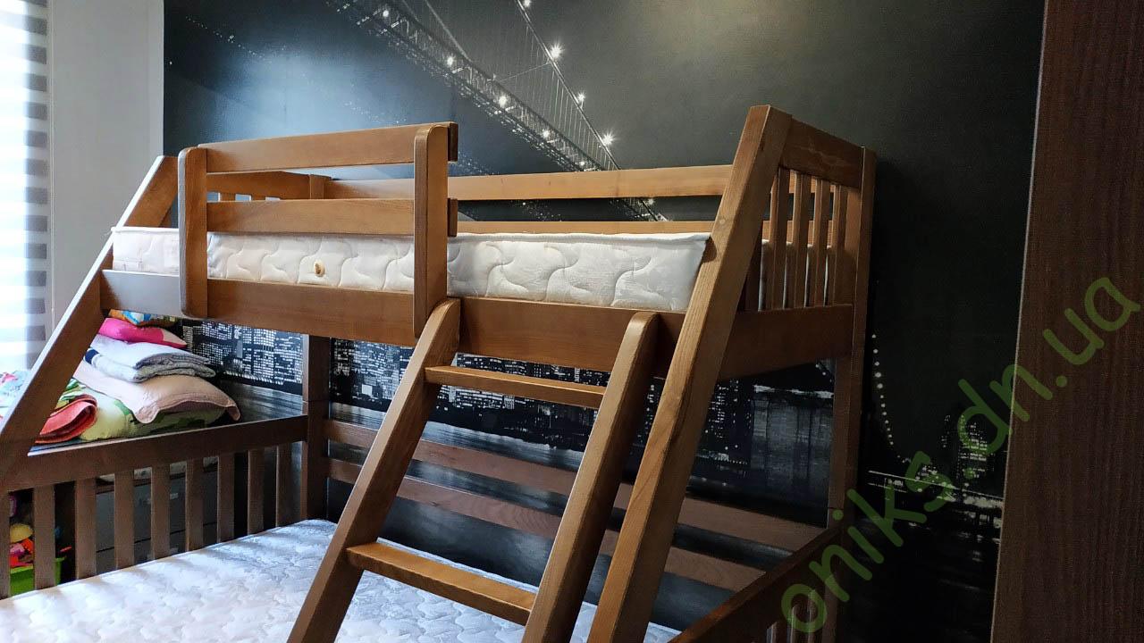 Купить кровать деревянную двухъярусную КД-01 в Донецке