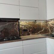 Купить кухню угловую с пеналом под духовой шкаф в Донецке